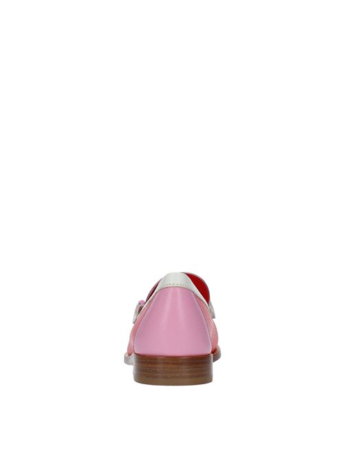 Mocassini in pelle SALVATORE FERRAGAMO | ROLO 0750826ROSSO-ROSA-BIANCO